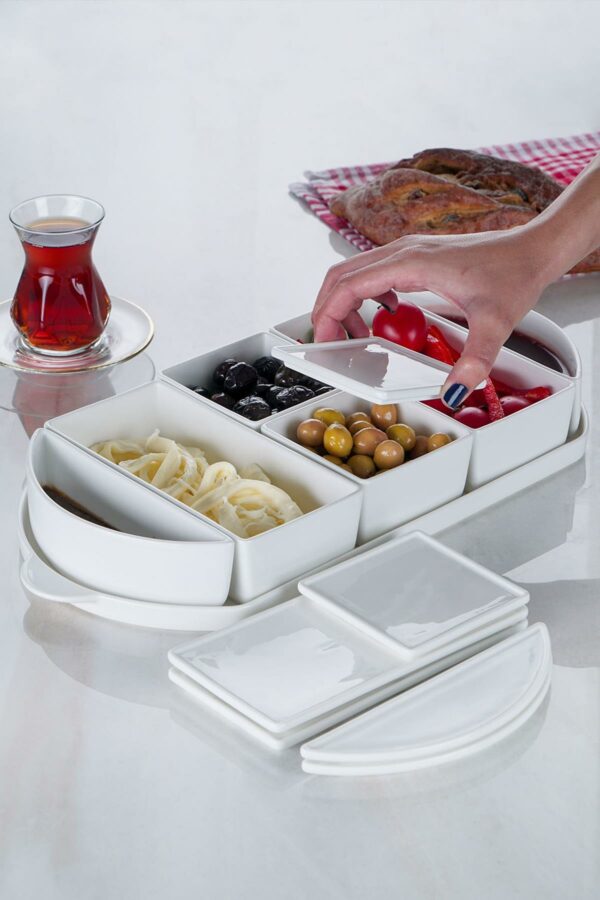 Acar "Bianco Perla" Frühstücks Set