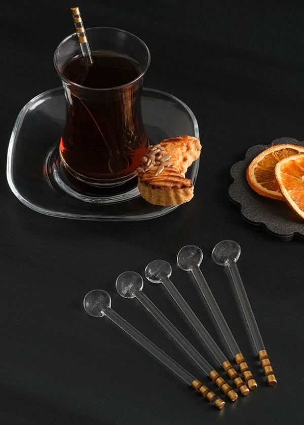 "Tea Time" Teelöffel aus Glas – Bild 2