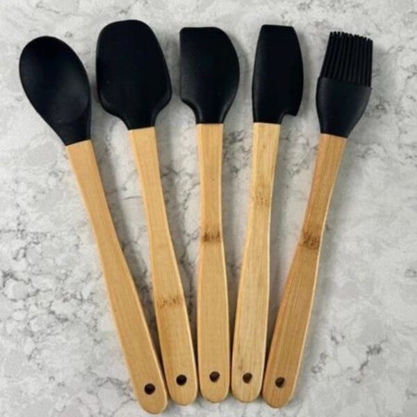 "Spatula" mini Küchenutensilien Schwarz – Bild 2