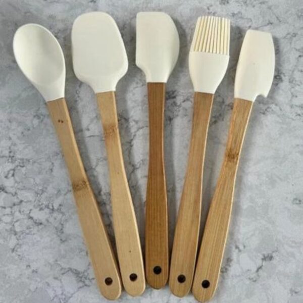 "Spatula" mini Küchenutensilien Creme – Bild 2